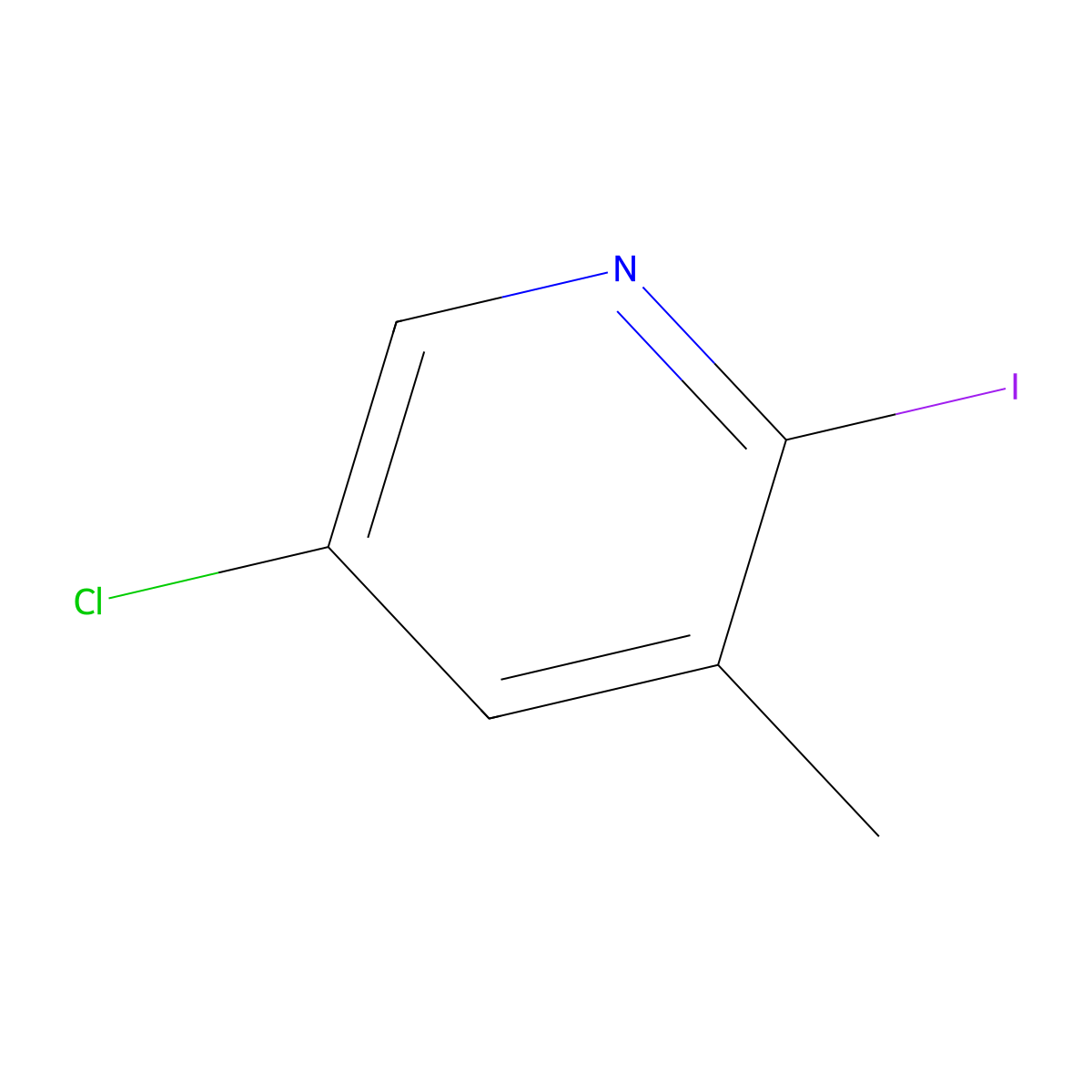 5-Chloro-2-iodo-3-methylpyridine molecular structure, CAS 1261811-90-8