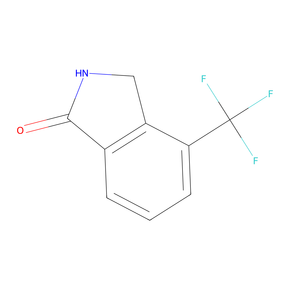 4-(Trifluoromethyl)isoindolin-1-one molecular structure, CAS 1261813-10-8