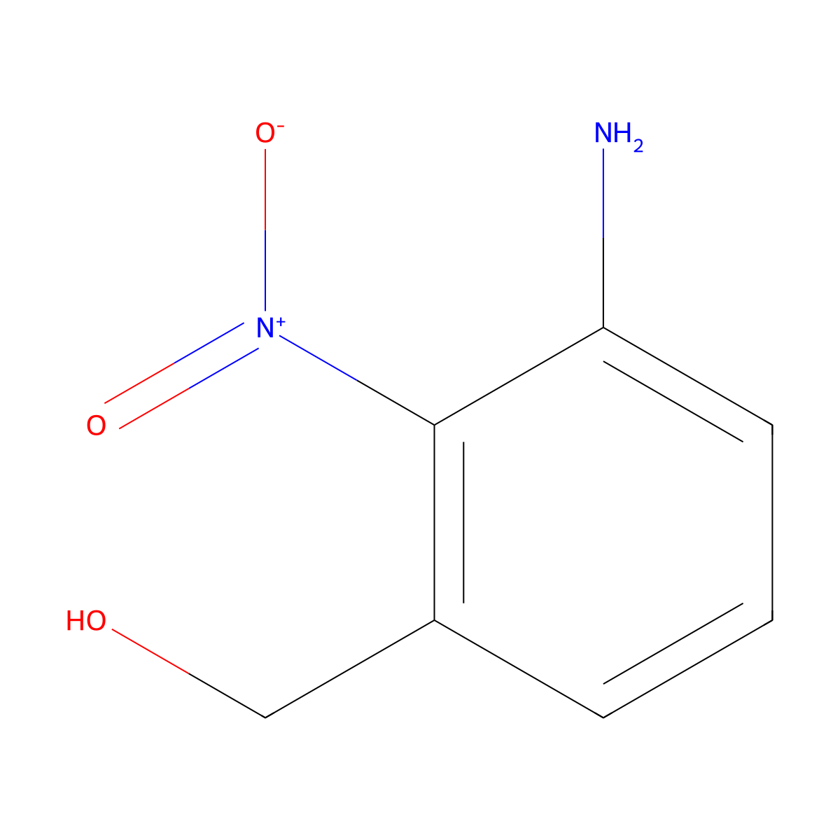 3-Amino-2-nitrobenzyl alcohol molecular structure, CAS 1261813-30-2