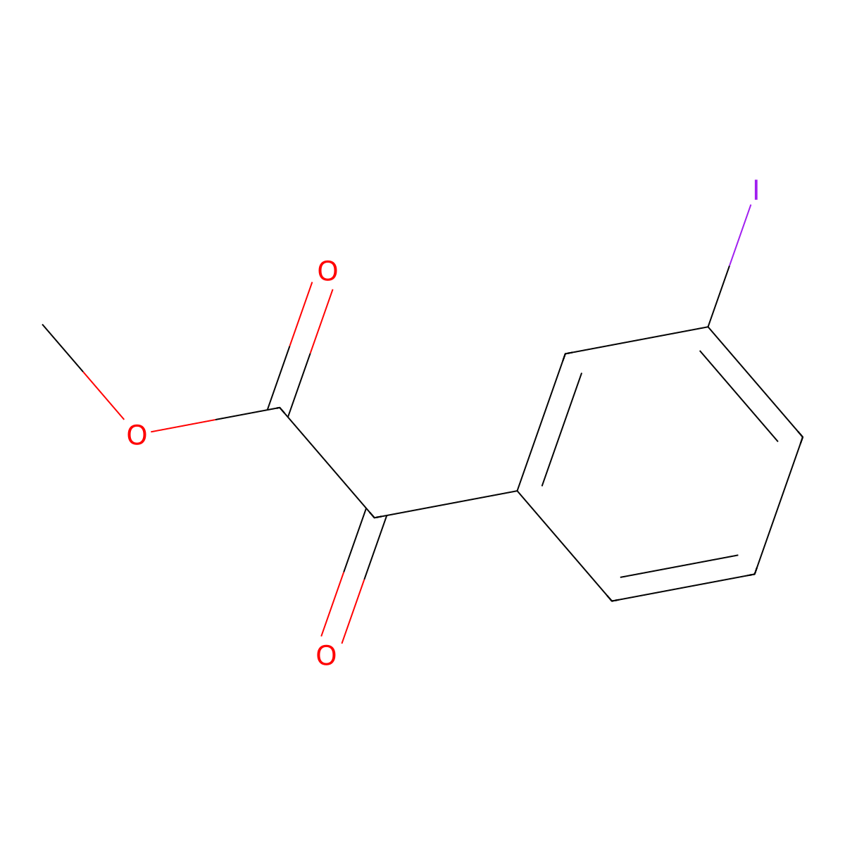 Methyl 3-iodo-alpha-oxobenZeneacetate molecular structure, CAS 1261813-57-3