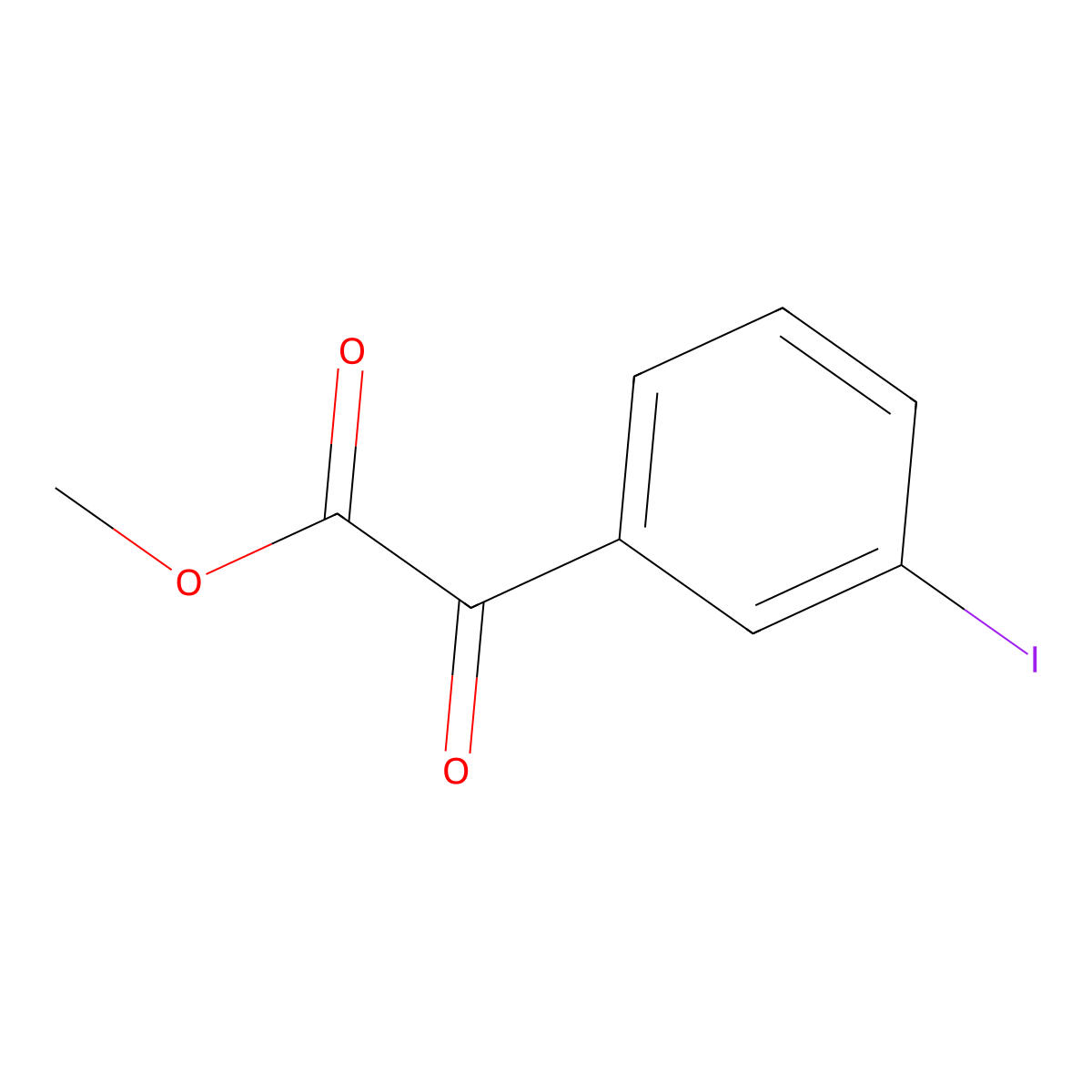 Methyl 3-iodo-alpha-oxobenZeneacetate molecular structure, CAS 1261813-57-3