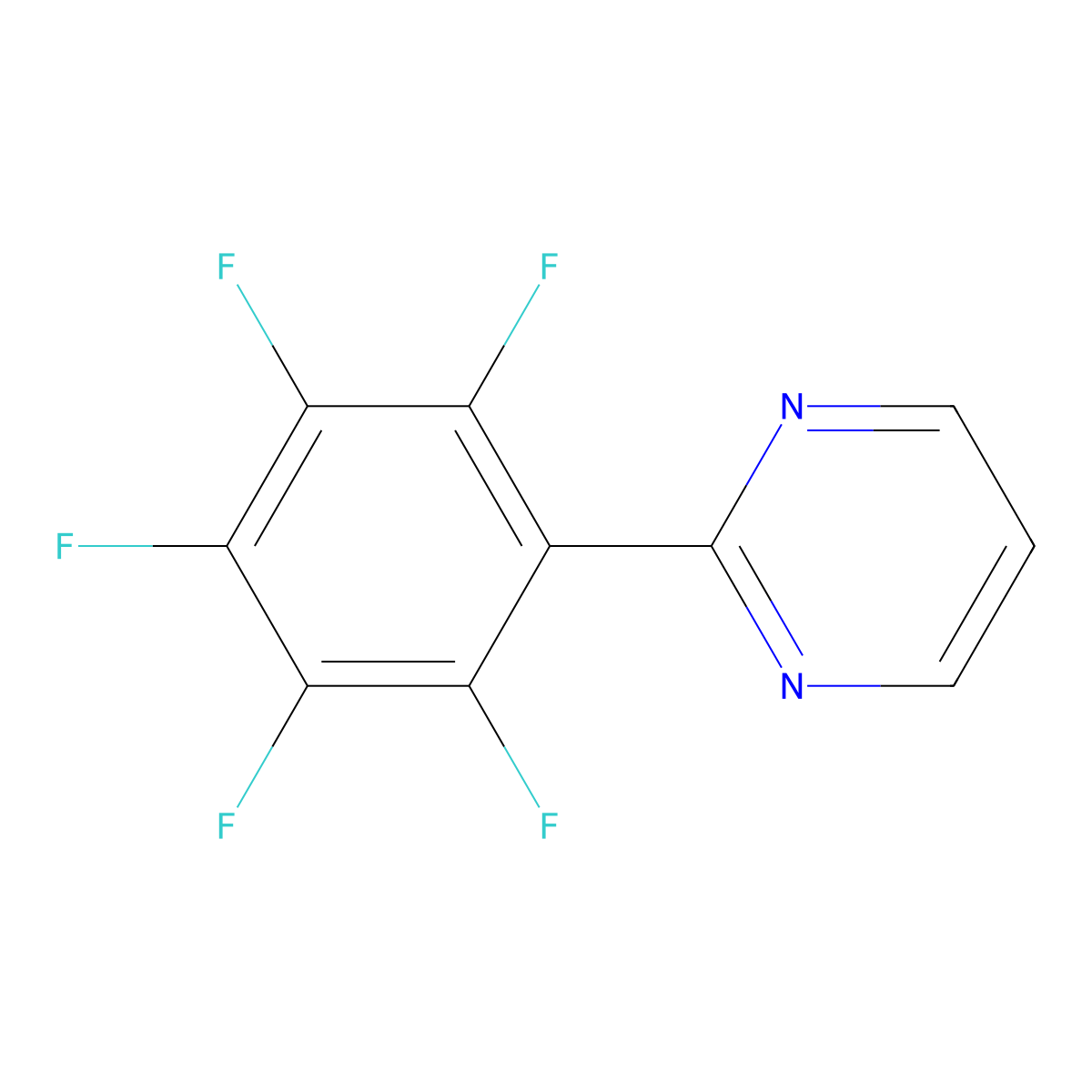 2-(Perfluorophenyl)pyrimidine molecular structure, CAS 1261813-65-3
