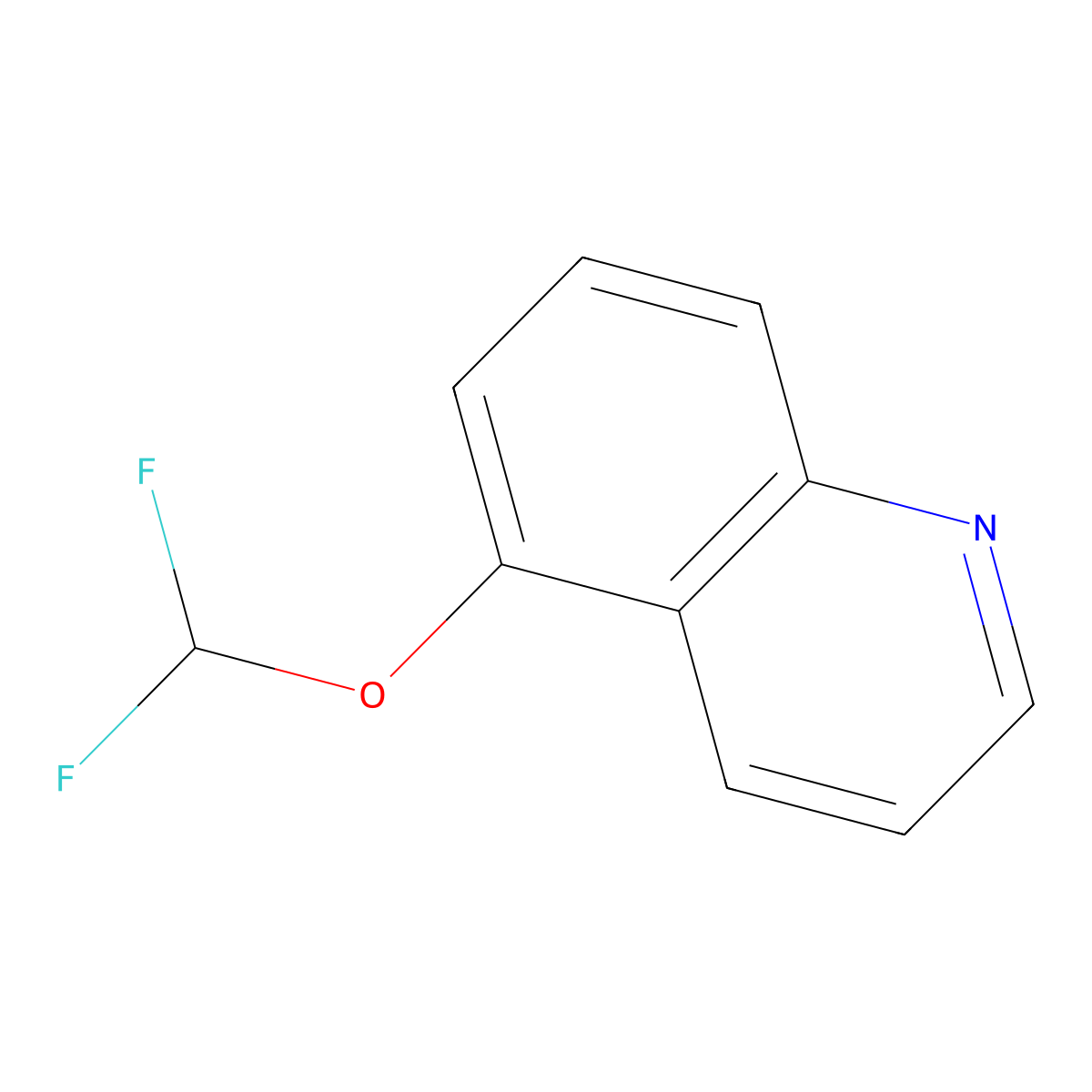 5-(Difluoromethoxy)quinoline molecular structure, CAS 1261813-77-7