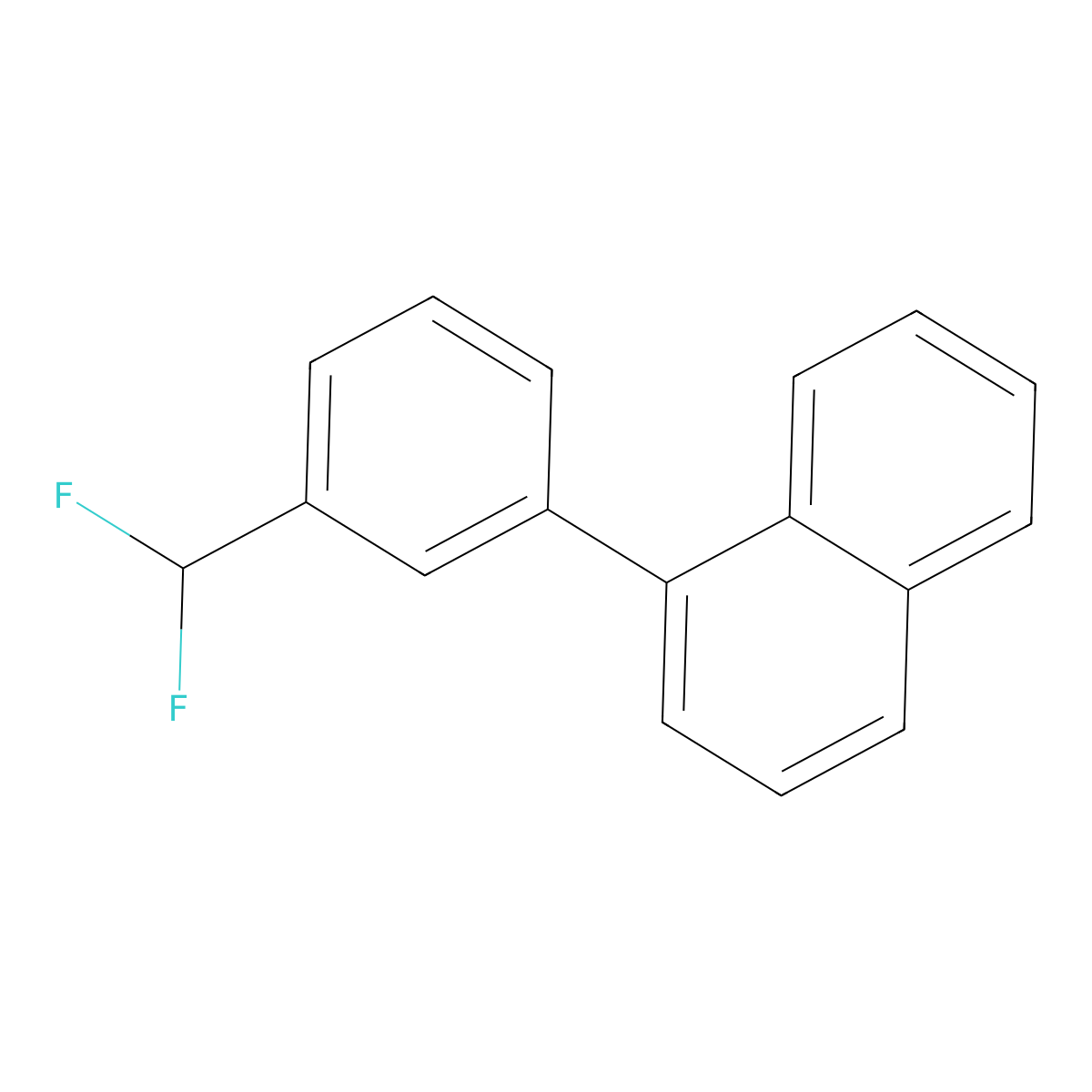1-(3-(Difluoromethyl)phenyl)naphthalene molecular structure, CAS 1261814-22-5