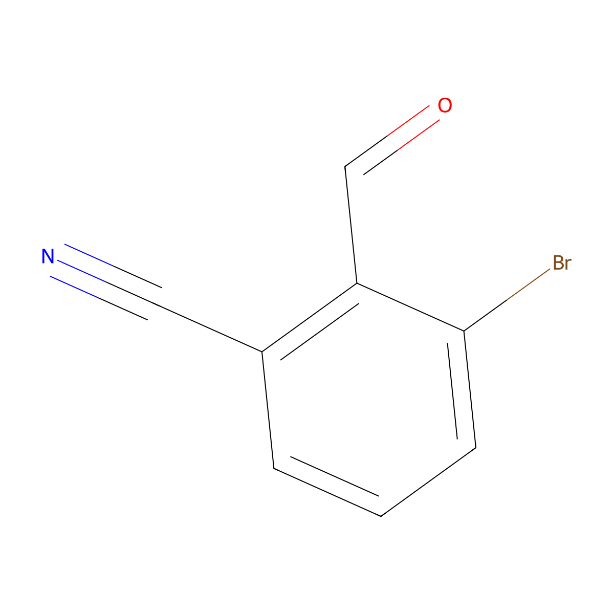 3-Bromo-2-formylbenzonitrile molecular structure, CAS 1261817-22-4