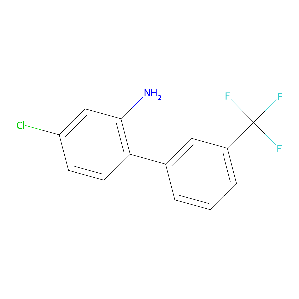 4-Chloro-3'-trifluoromethyl-biphenyl-2-ylamine molecular structure, CAS 1261820-69-2