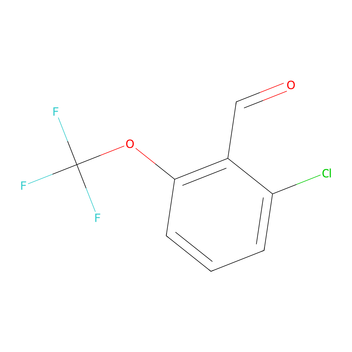 2-Chloro-6-(trifluoromethoxy)benzaldehyde molecular structure, CAS 1261822-56-3