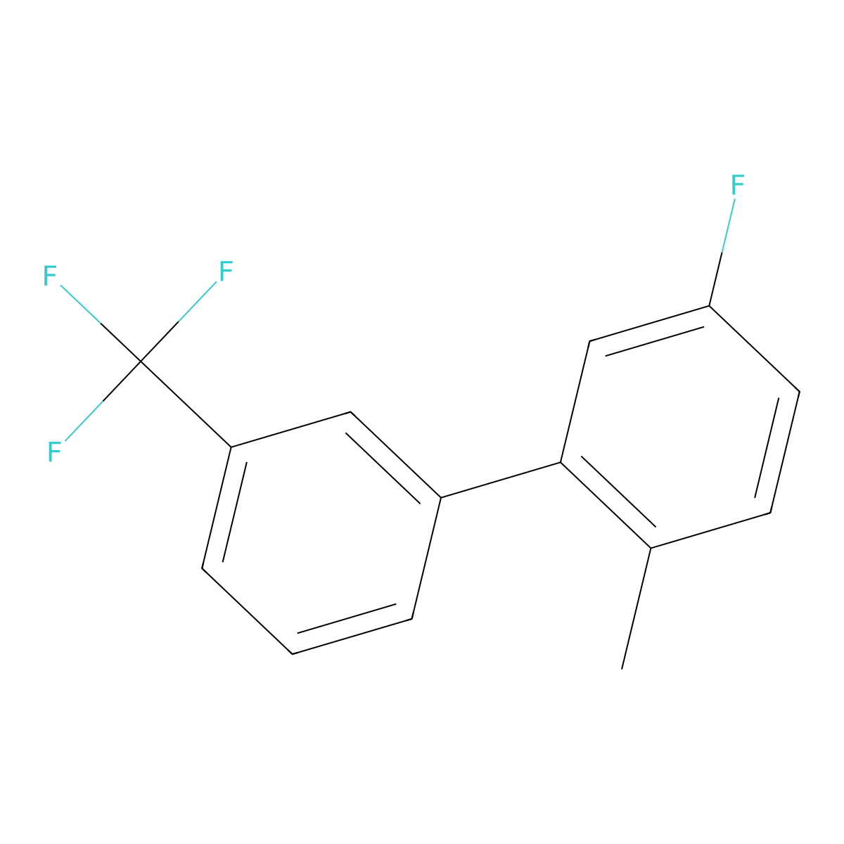 5-Fluoro-2-methyl-3'-(trifluoromethyl)biphenyl molecular structure, CAS 1261824-32-1