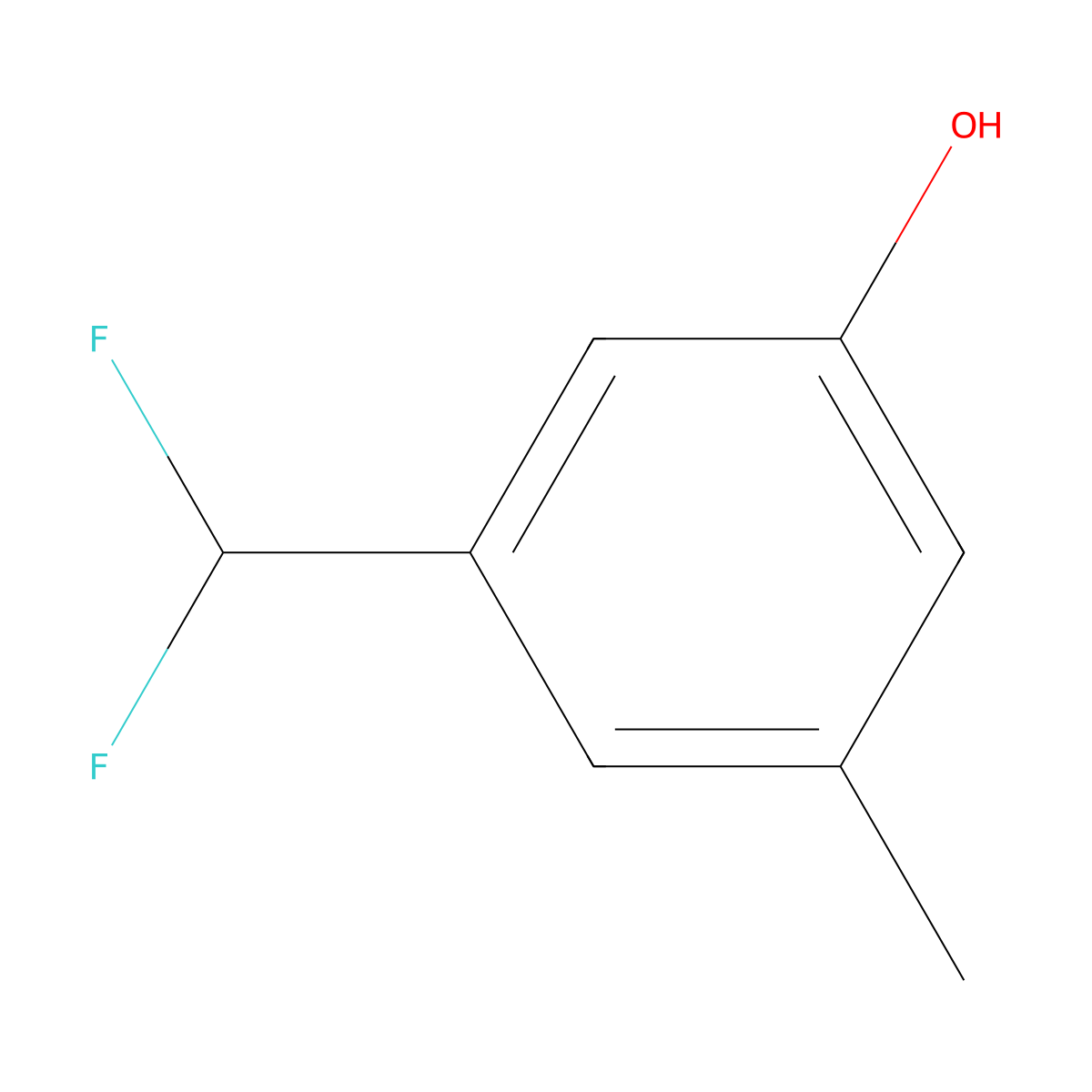 3-(Difluoromethyl)-5-methylphenol molecular structure, CAS 1261825-87-9
