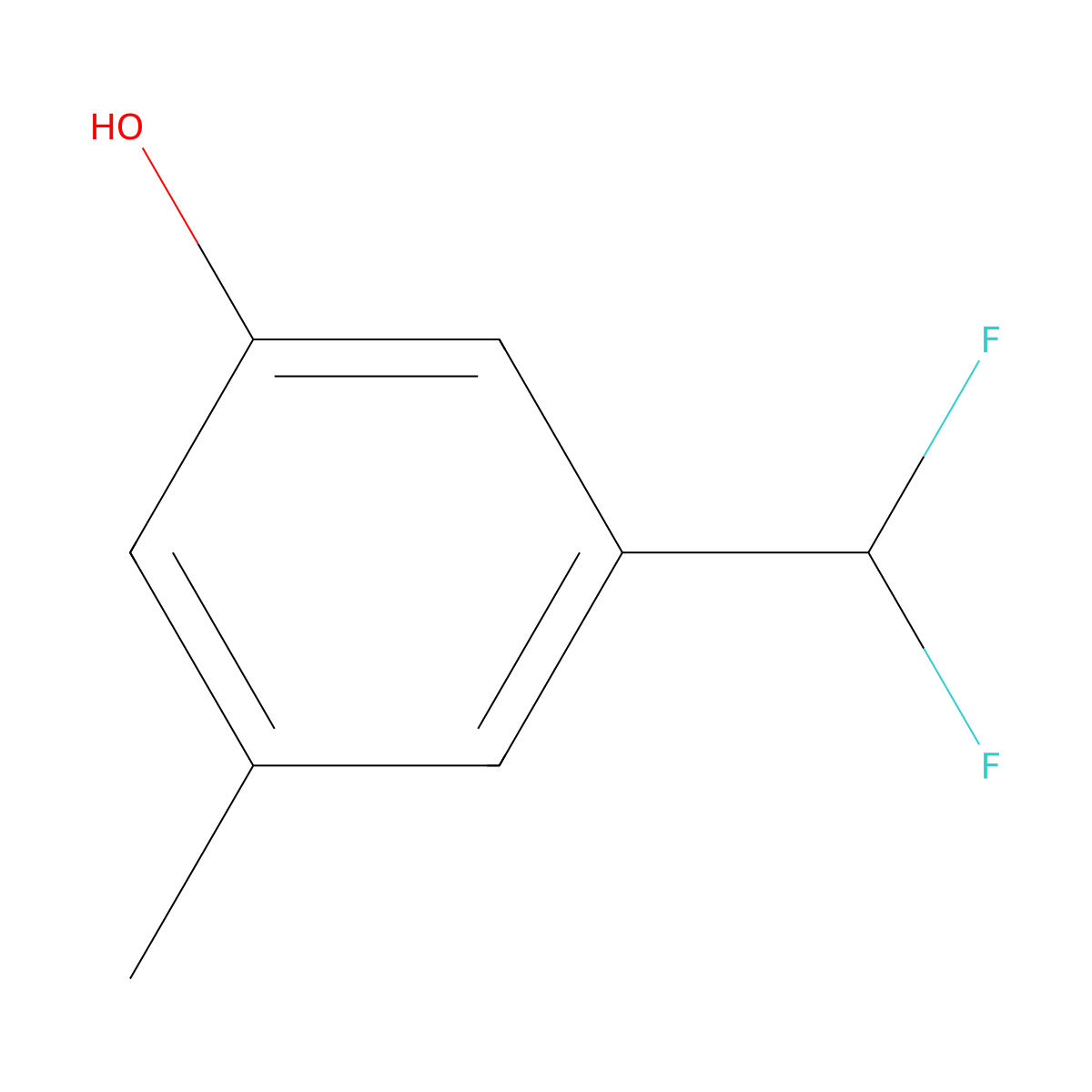 3-(Difluoromethyl)-5-methylphenol molecular structure, CAS 1261825-87-9