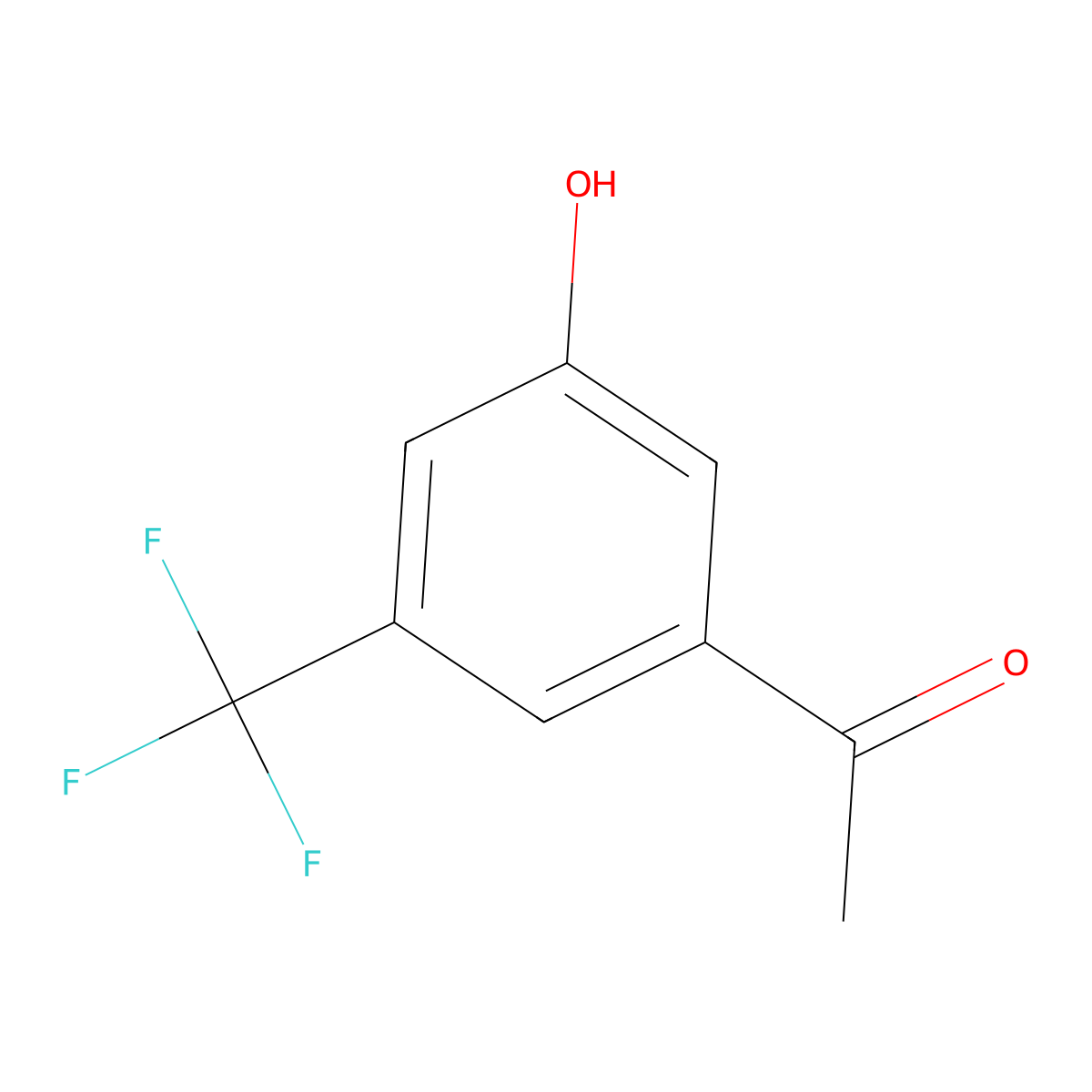 1-(3-Hydroxy-5-trifluoromethyl-phenyl)-ethanone molecular structure, CAS 1261826-34-9