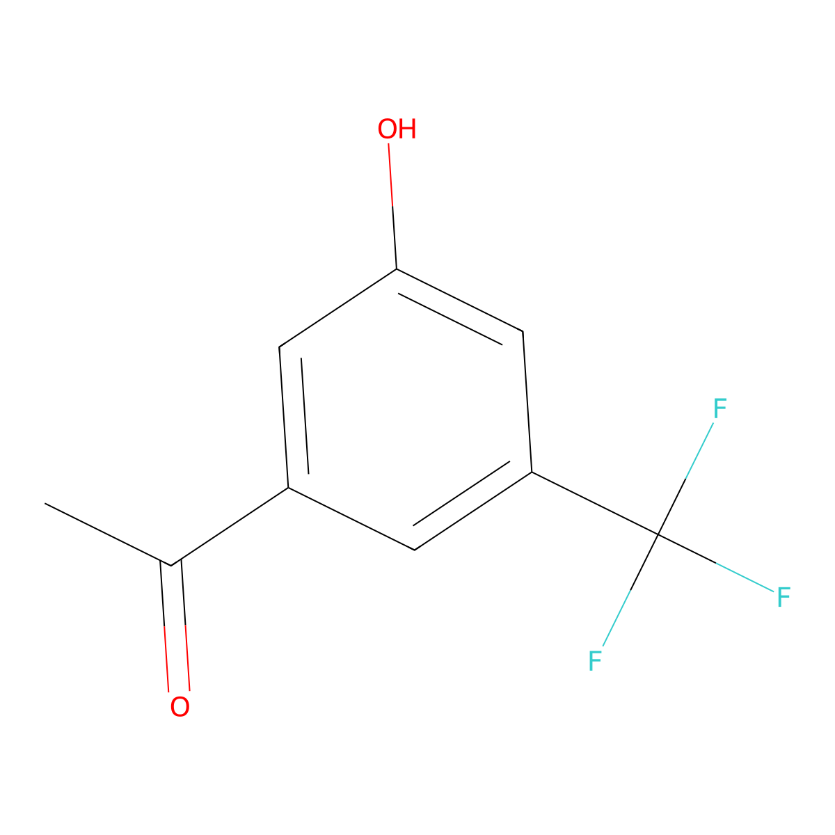 1-(3-Hydroxy-5-trifluoromethyl-phenyl)-ethanone molecular structure, CAS 1261826-34-9
