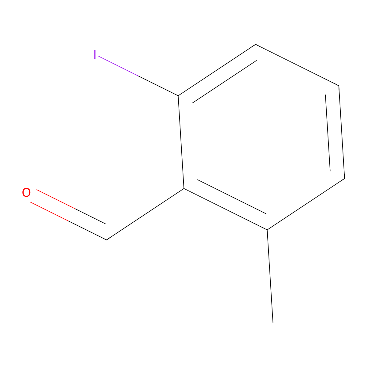2-Iodo-6-methylbenzaldehyde molecular structure, CAS 1261826-51-0