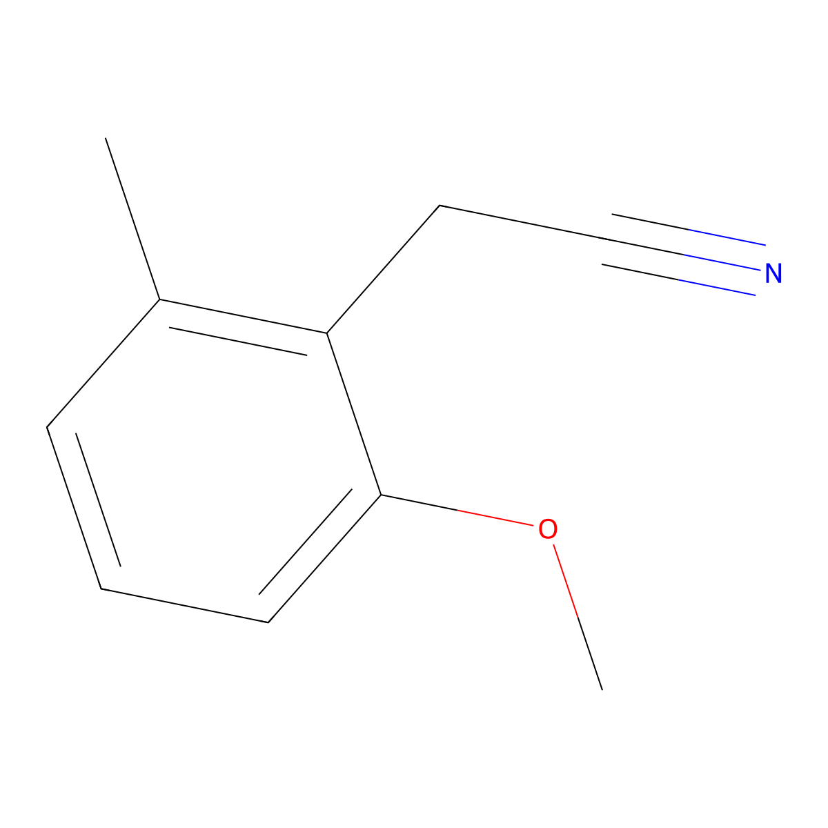 2-(2-Methoxy-6-methylphenyl)acetonitrile molecular structure, CAS 1261827-81-9