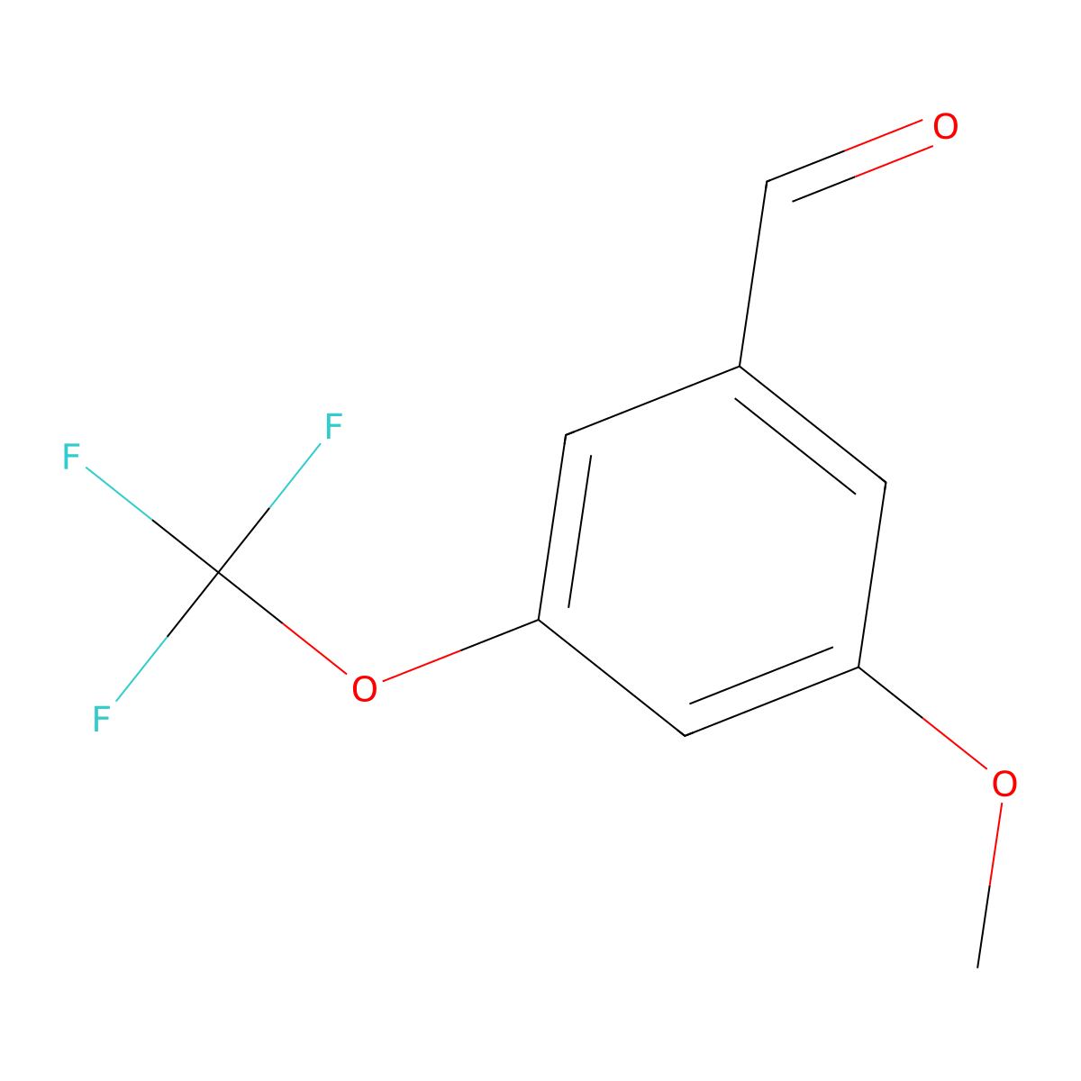 3-Methoxy-5-(trifluoromethoxy)benzaldehyde molecular structure, CAS 1261827-96-6