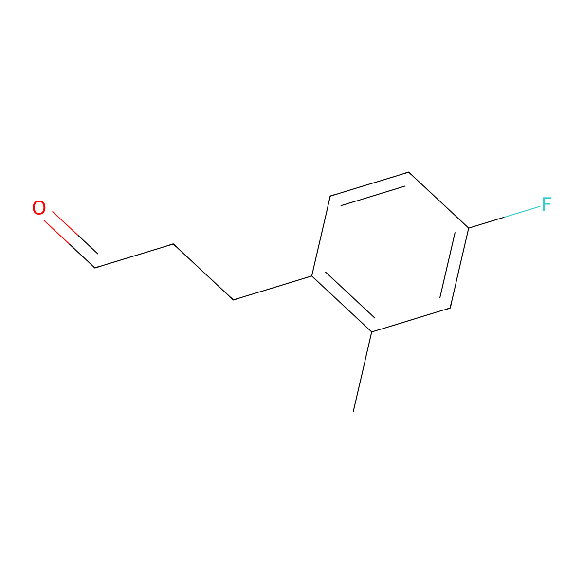 3-(4-Fluoro-2-methylphenyl)propanal molecular structure, CAS 1261828-34-5