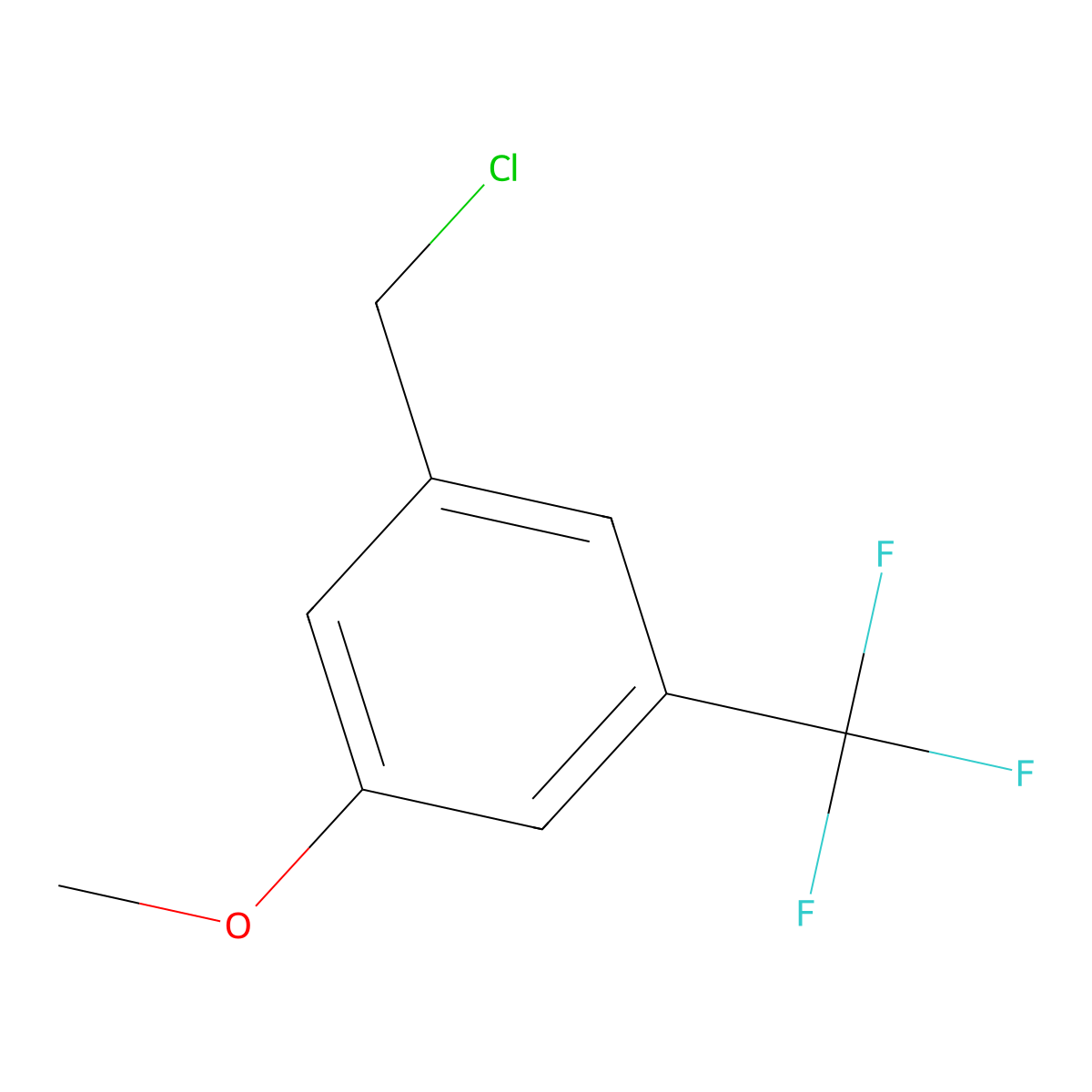 1-(Chloromethyl)-3-methoxy-5-(trifluoromethyl)benzene molecular structure, CAS 1261828-84-5