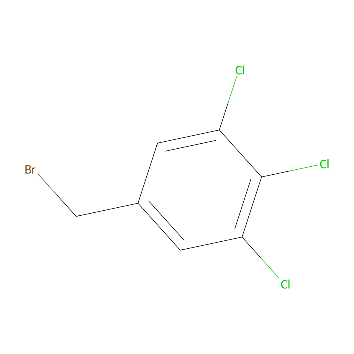 5-(Bromomethyl)-1,2,3-trichlorobenzene molecular structure, CAS 1261828-98-1