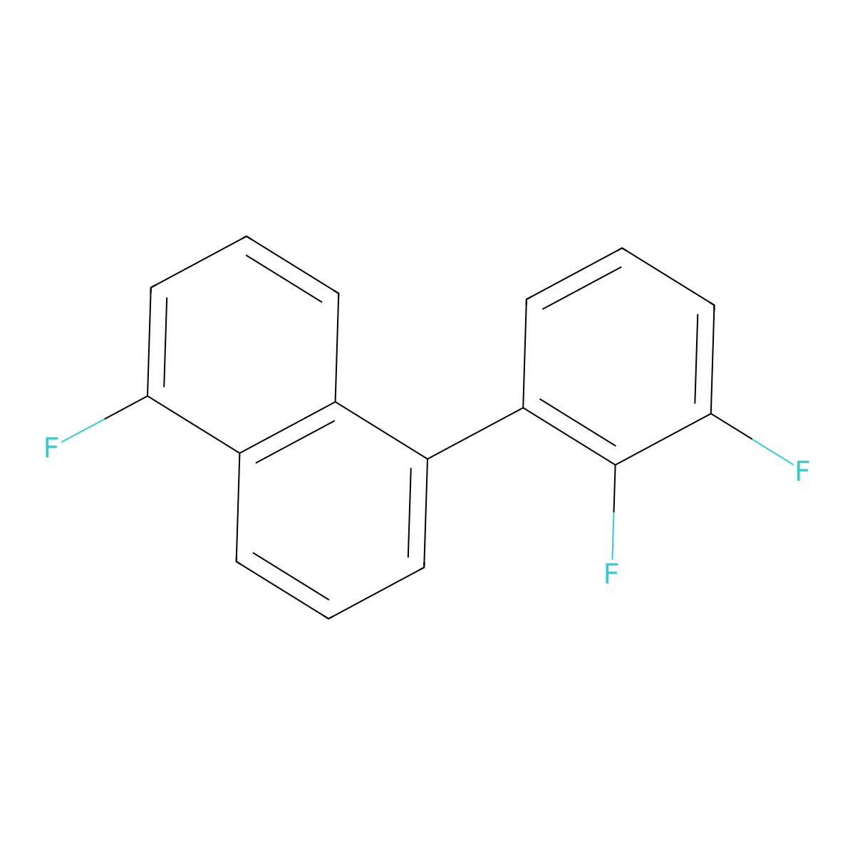 1-(2,3-Difluorophenyl)-5-fluoronaphthalene molecular structure, CAS 1261829-49-5