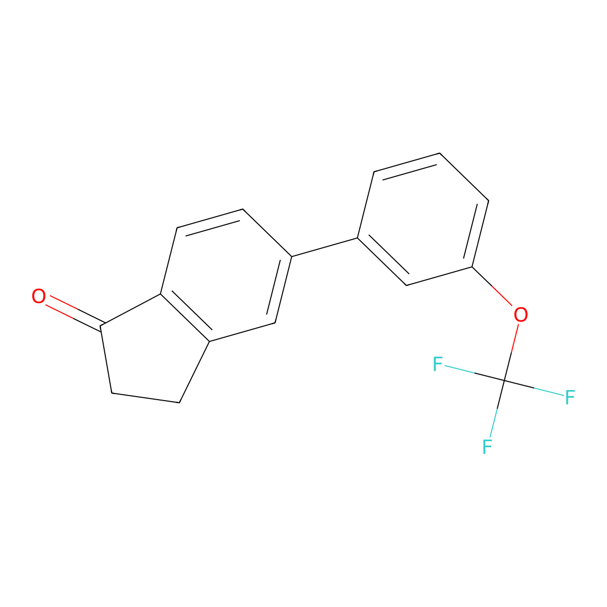 5-(3-(Trifluoromethoxy)phenyl)-1-indanone molecular structure, CAS 1261833-72-0