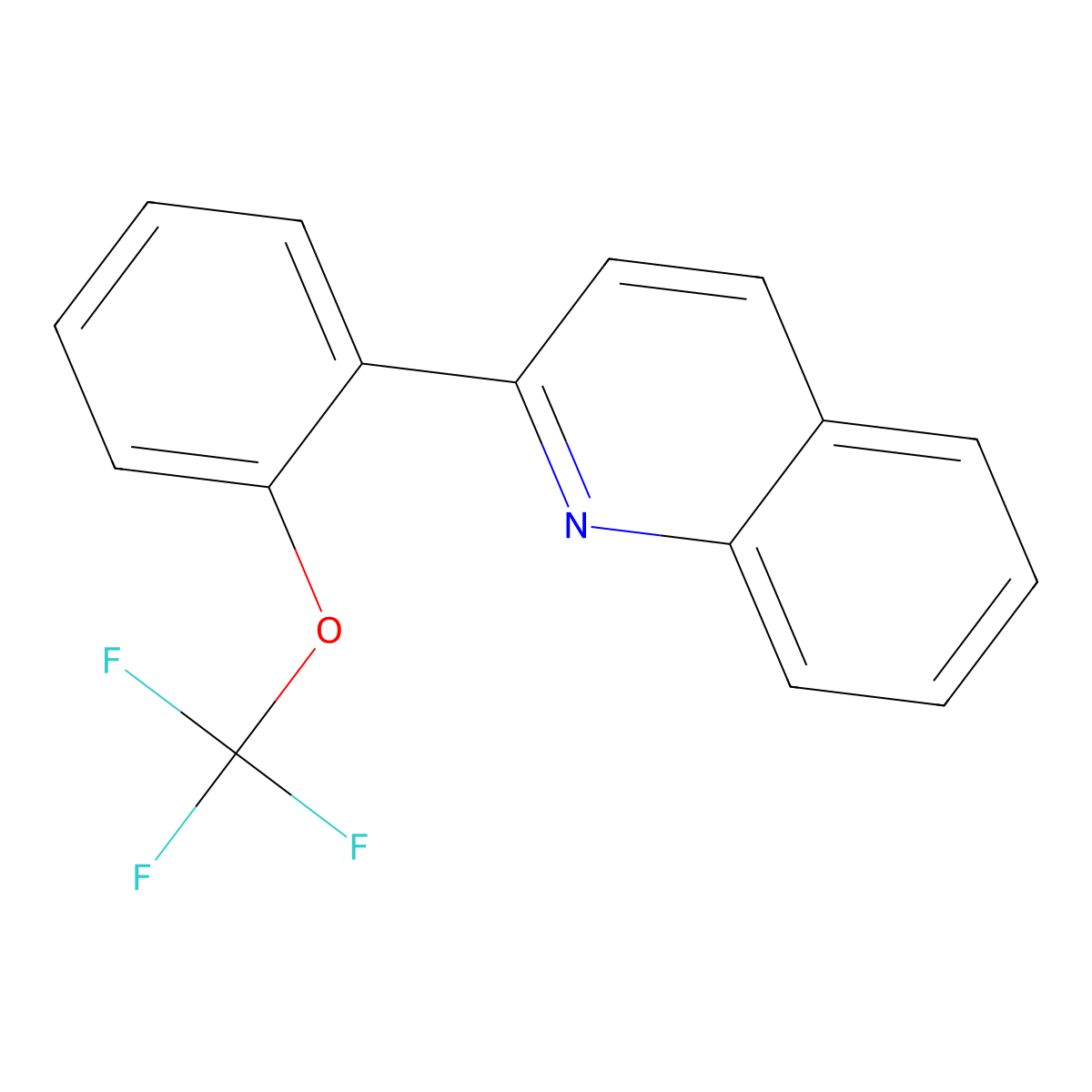 2-(2-(Trifluoromethoxy)phenyl)quinoline molecular structure, CAS 1261833-93-5