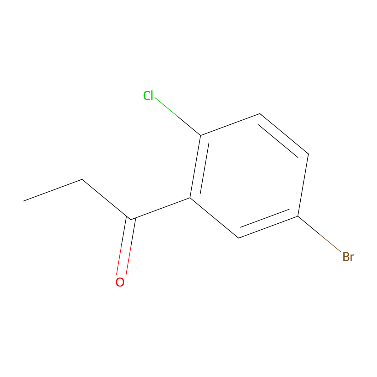 1-(5-Bromo-2-chlorophenyl)-1-propanone molecular structure, CAS 1261835-69-1