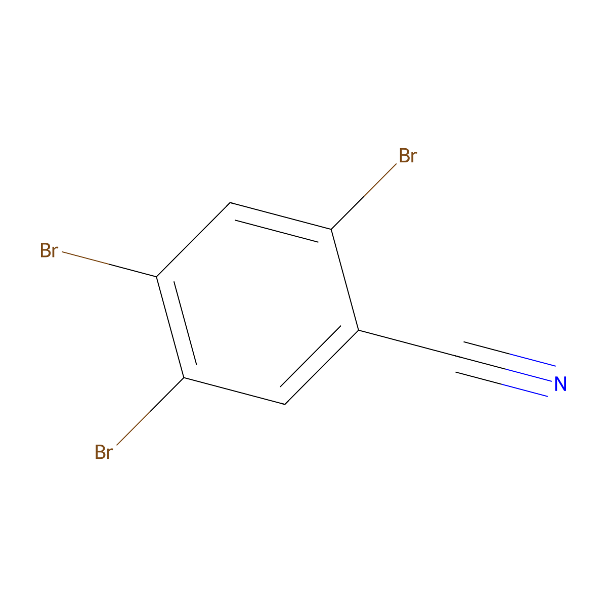 2,4,5-Tribromobenzonitrile molecular structure, CAS 1261837-88-0