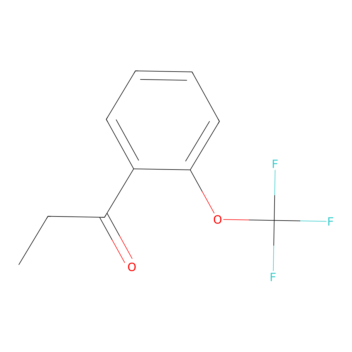 1-[2-(Trifluoromethoxy)phenyl]propan-1-one molecular structure, CAS 1261838-22-5