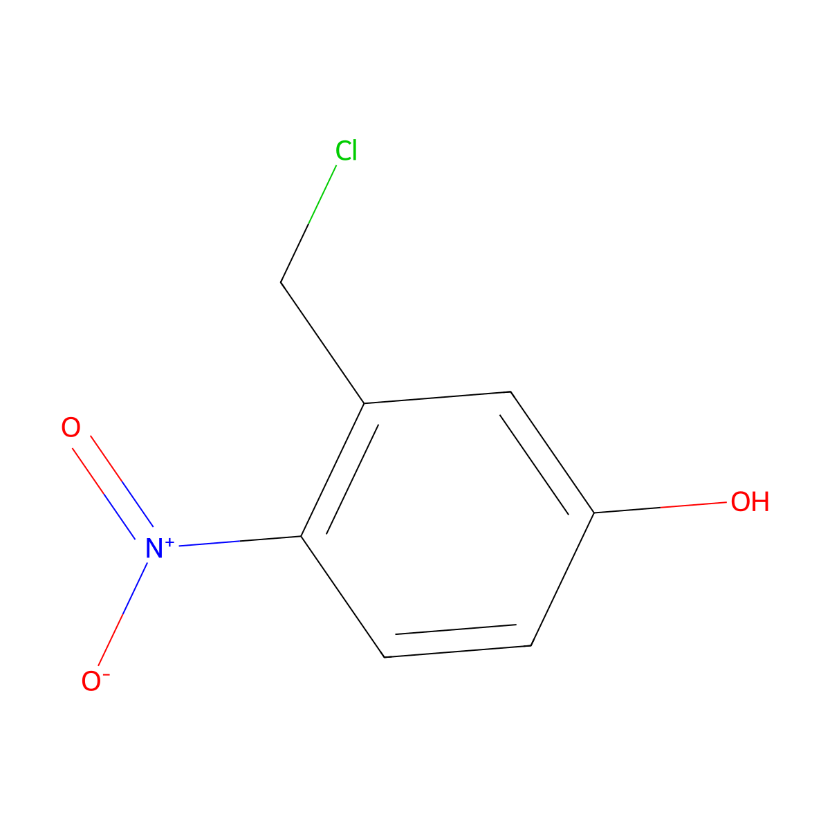 3-(Chloromethyl)-4-nitrophenol molecular structure, CAS 1261839-00-2