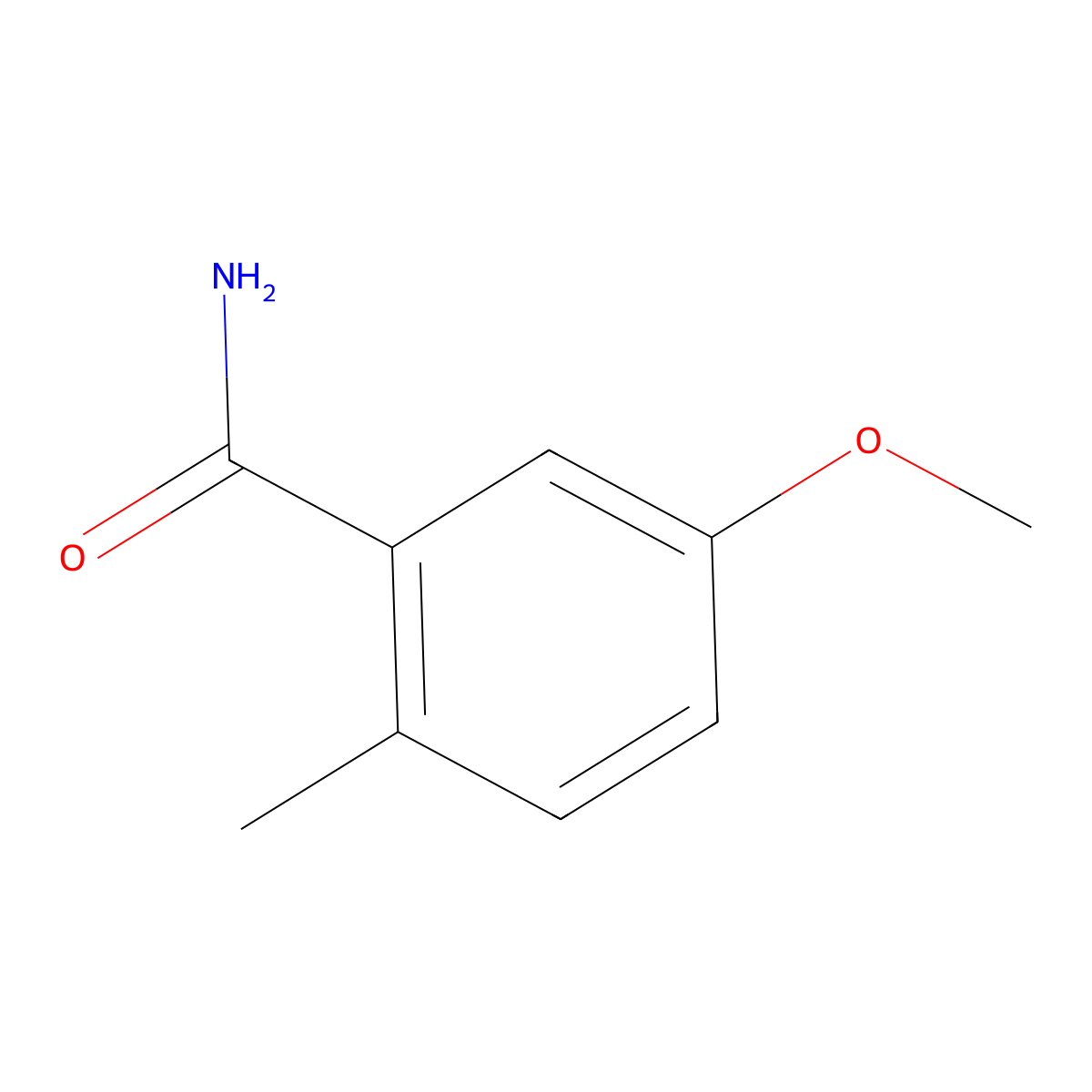5-Methoxy-2-methylbenzamide molecular structure, CAS 1261839-59-1