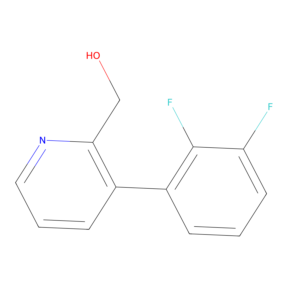 3-(2,3-Difluorophenyl)pyridine-2-methanol molecular structure, CAS 1261839-84-2