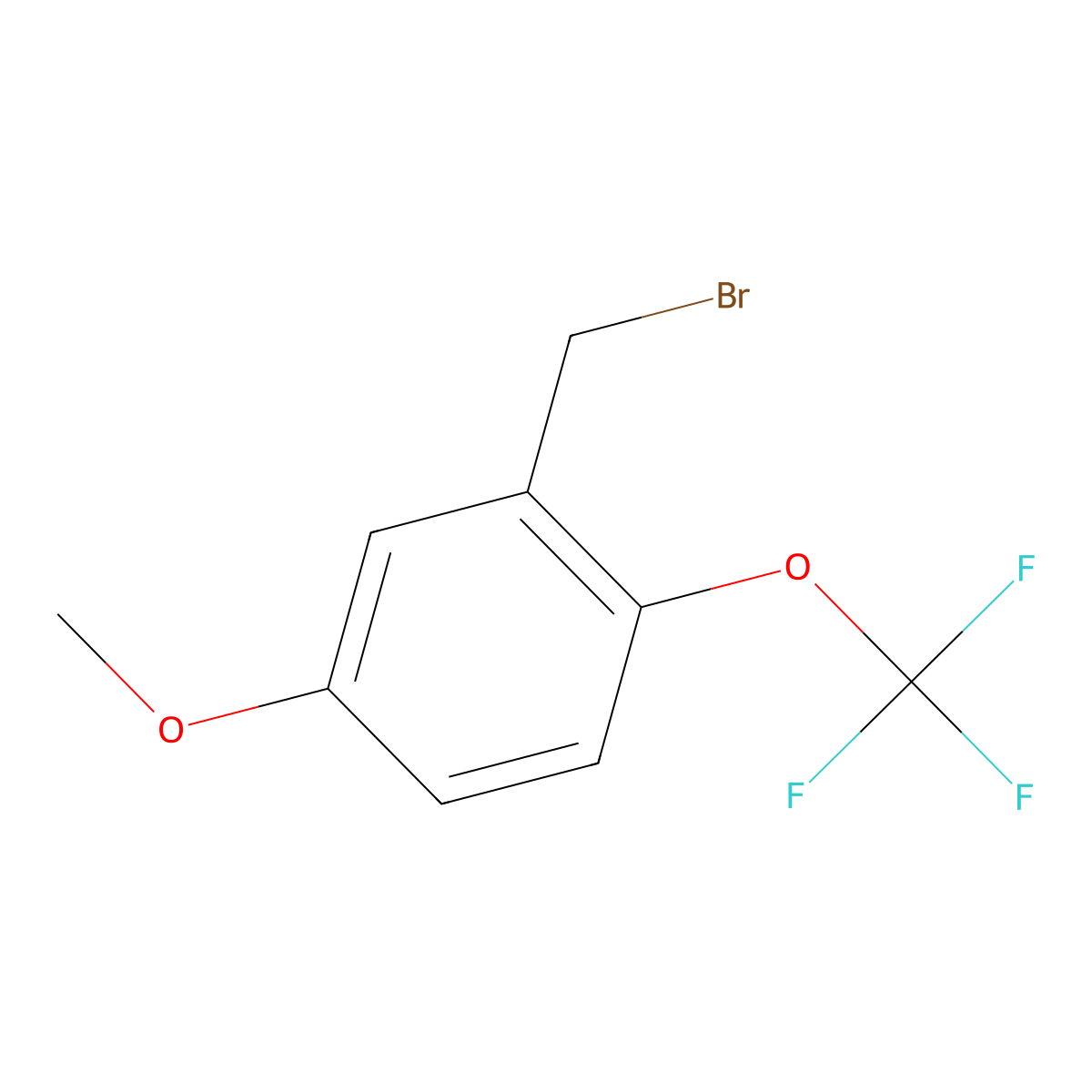 2-(Bromomethyl)-4-methoxy-1-(trifluoromethoxy)benzene molecular structure, CAS 1261839-94-4