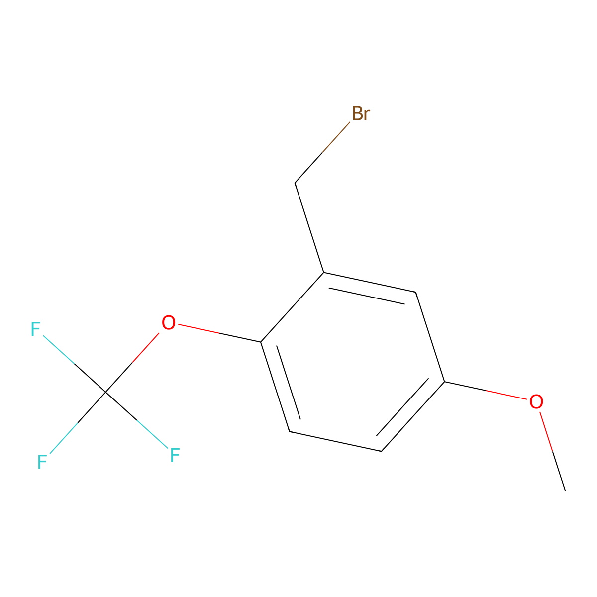 2-(Bromomethyl)-4-methoxy-1-(trifluoromethoxy)benzene molecular structure, CAS 1261839-94-4