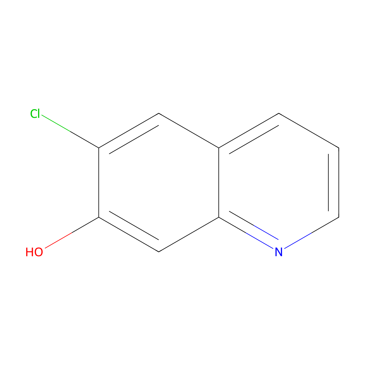 6-Chloro-7-quinolinol molecular structure, CAS 1261843-88-2