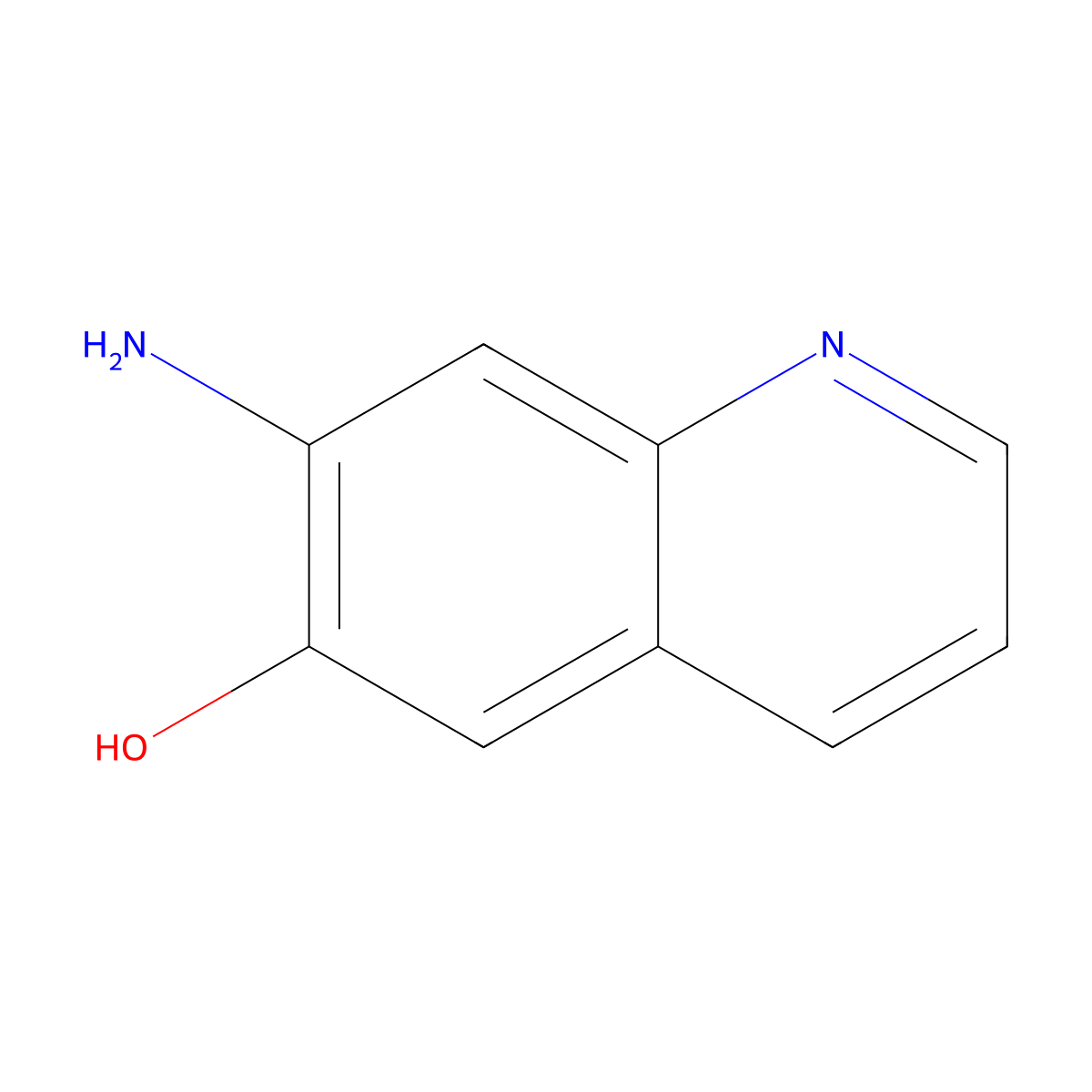 7-Aminoquinolin-6-ol molecular structure, CAS 1261845-01-5