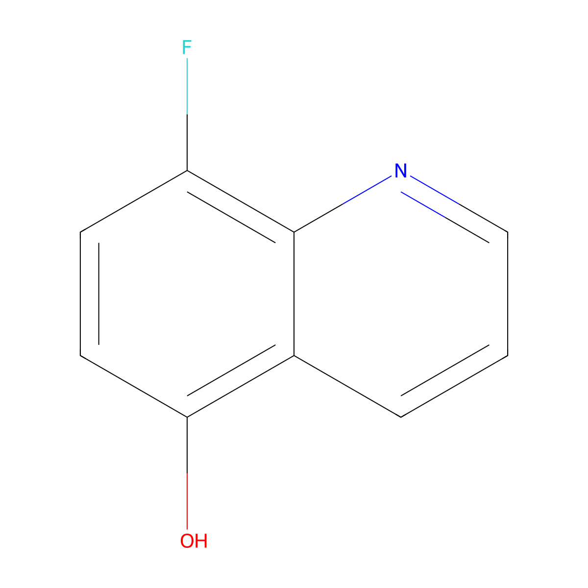 8-Fluoroquinolin-5-ol molecular structure, CAS 1261845-15-1