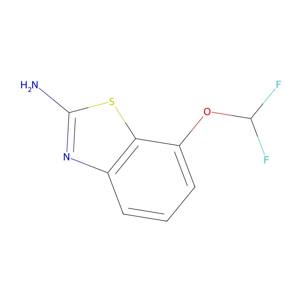 7-(Difluoromethoxy)benzo[d]thiazol-2-amine molecular structure, CAS 1261845-86-6