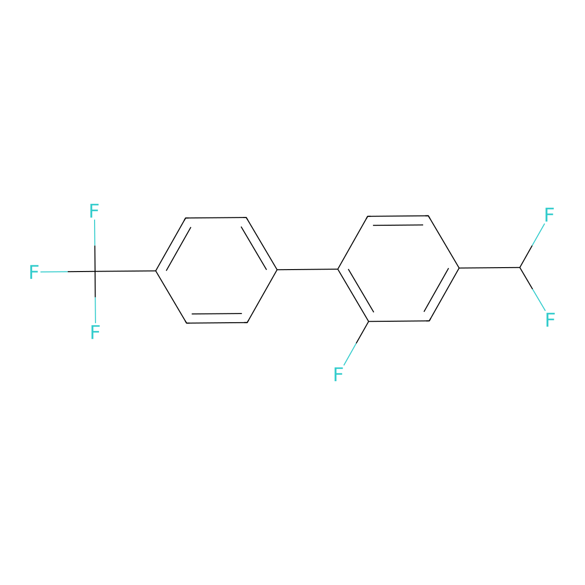 4-(Difluoromethyl)-2-fluoro-4'-(trifluoromethyl)-1,1'-biphenyl molecular structure, CAS 1261847-89-5