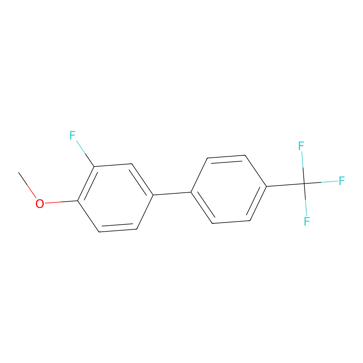 3-Fluoro-4-methoxy-4'-(trifluoromethyl)-1,1'-biphenyl molecular structure, CAS 1261848-60-5