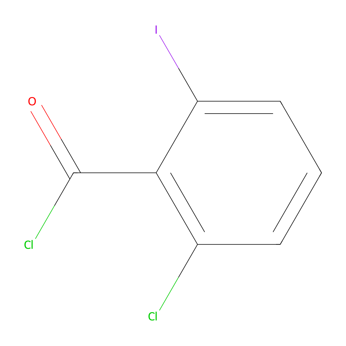 2-Chloro-6-iodobenzoyl chloride molecular structure, CAS 1261850-84-3