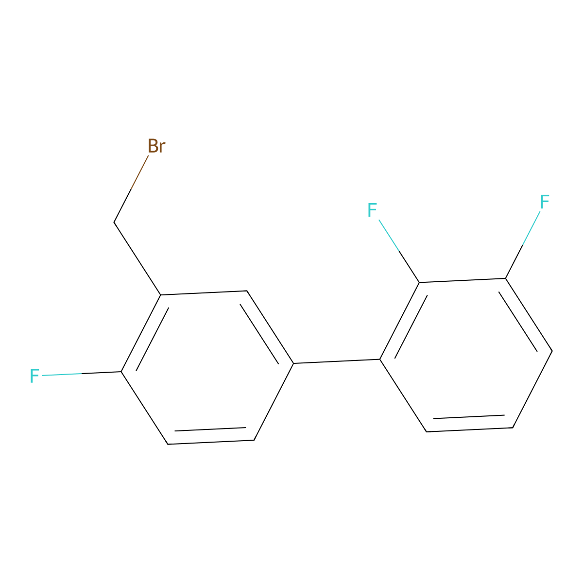 1-[3-(Bromomethyl)-4-fluorophenyl]-2,3-difluorobenzene molecular structure, CAS 1261852-22-5