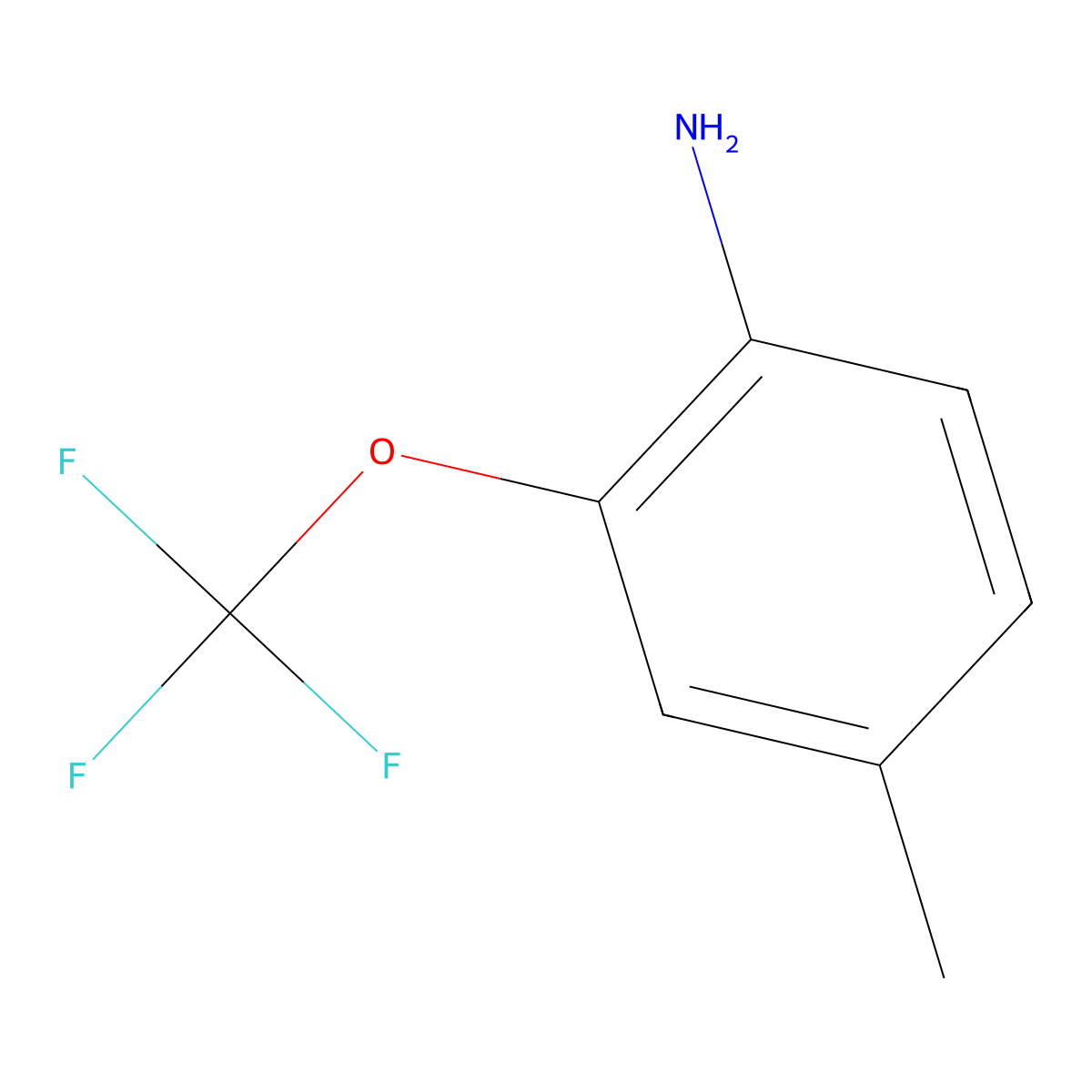 4-Methyl-2-(trifluoromethoxy)aniline molecular structure, CAS 1261852-42-9