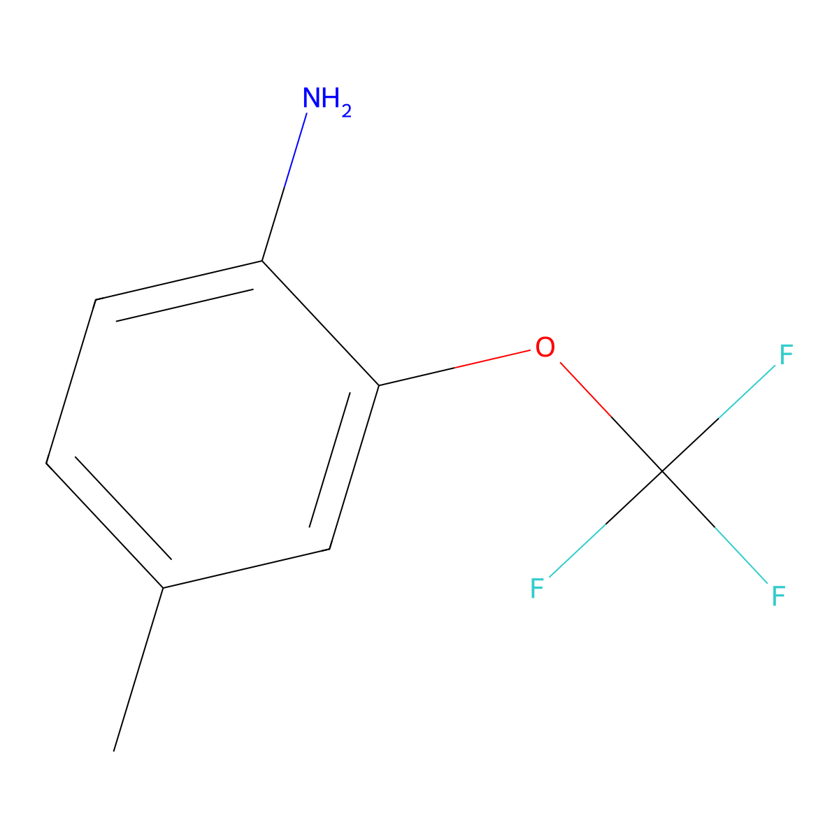 4-Methyl-2-(trifluoromethoxy)aniline molecular structure, CAS 1261852-42-9
