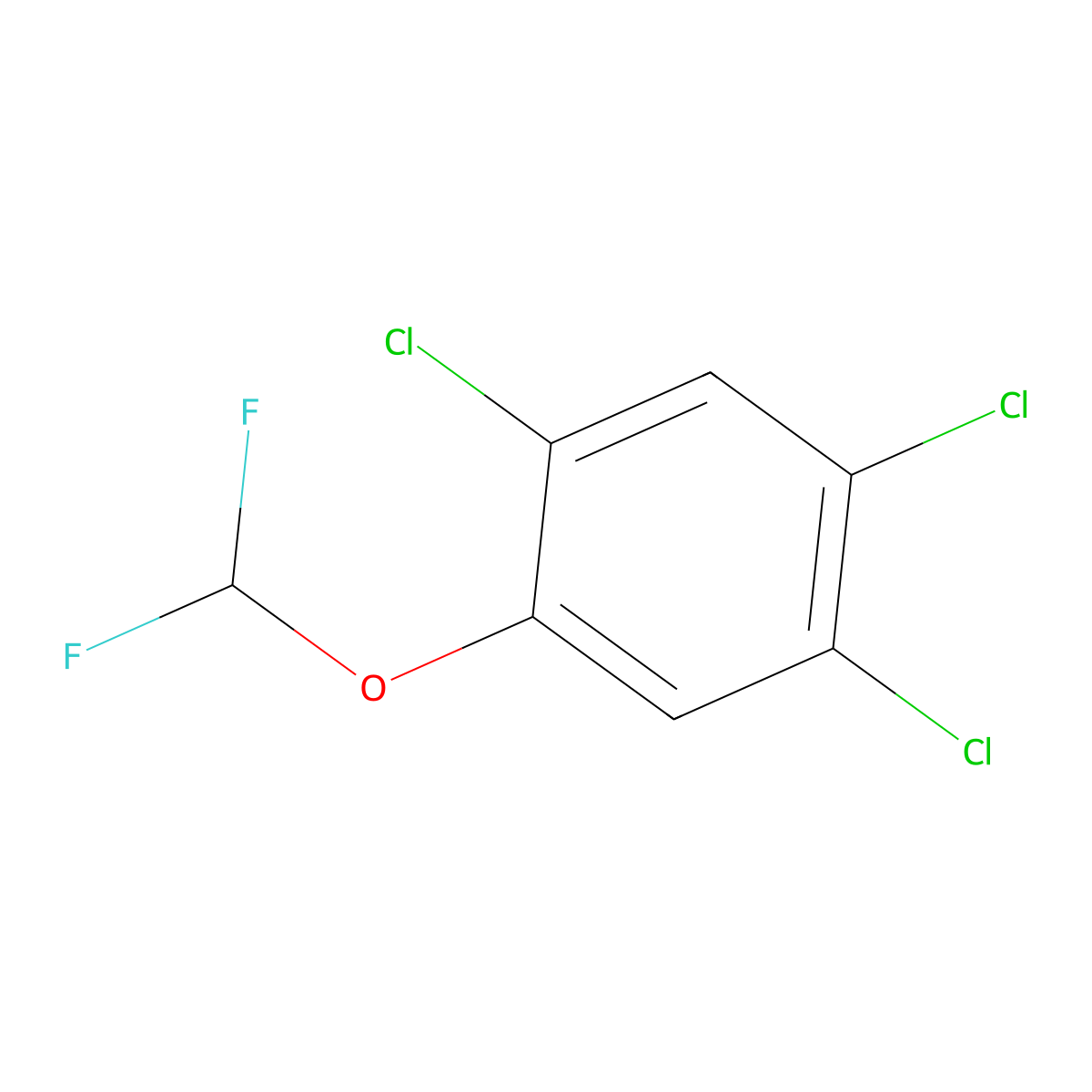 1,2,4-Trichloro-5-(difluoromethoxy)benzene molecular structure, CAS 1261853-01-3