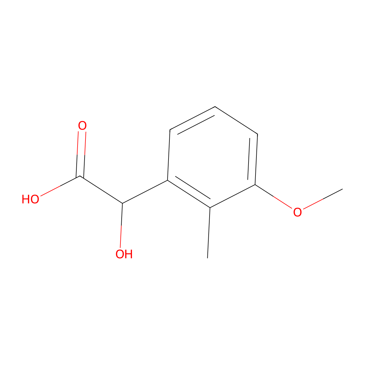 2-Hydroxy-2-(3-methoxy-2-methylphenyl)acetic acid molecular structure, CAS 1261854-11-8