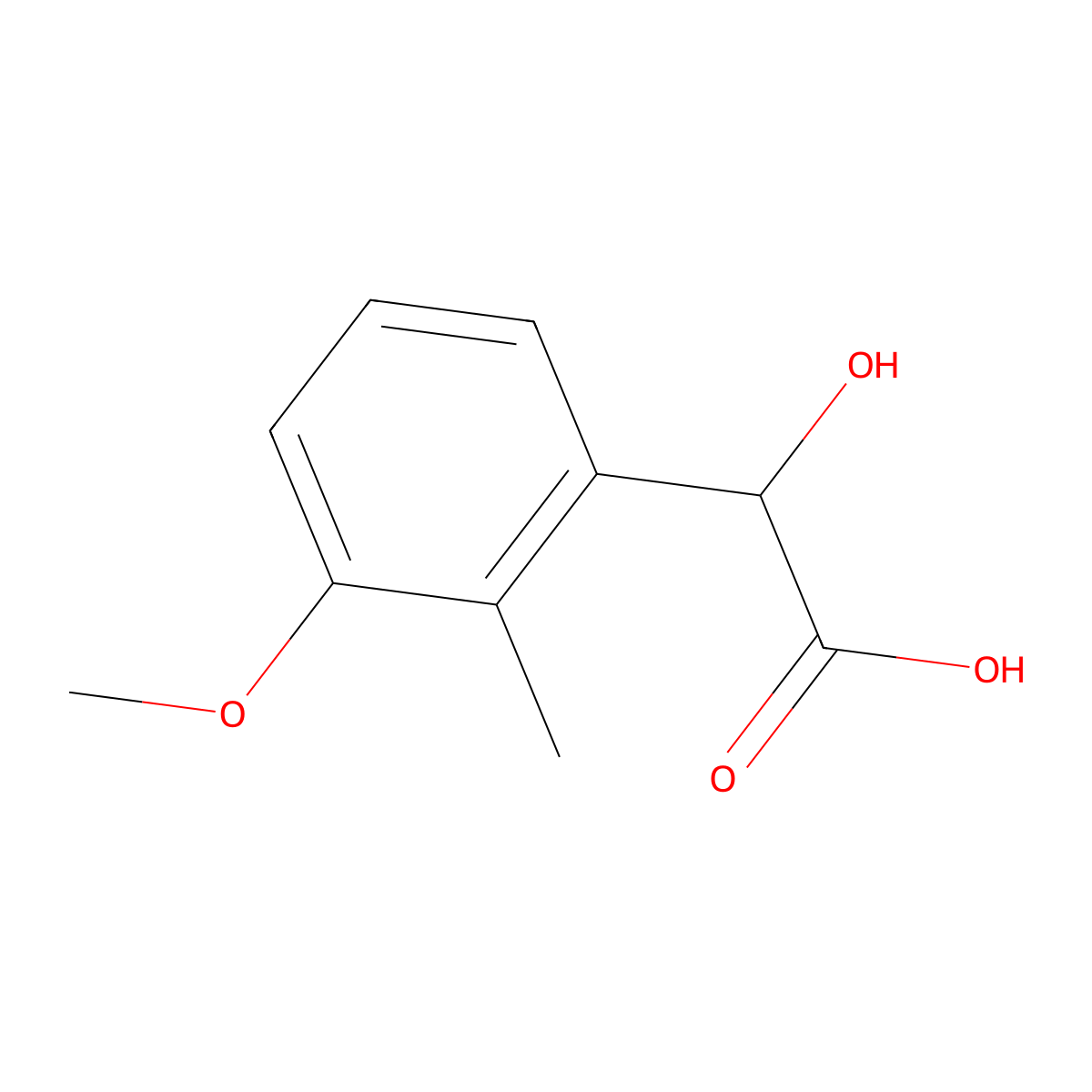 2-Hydroxy-2-(3-methoxy-2-methylphenyl)acetic acid molecular structure, CAS 1261854-11-8
