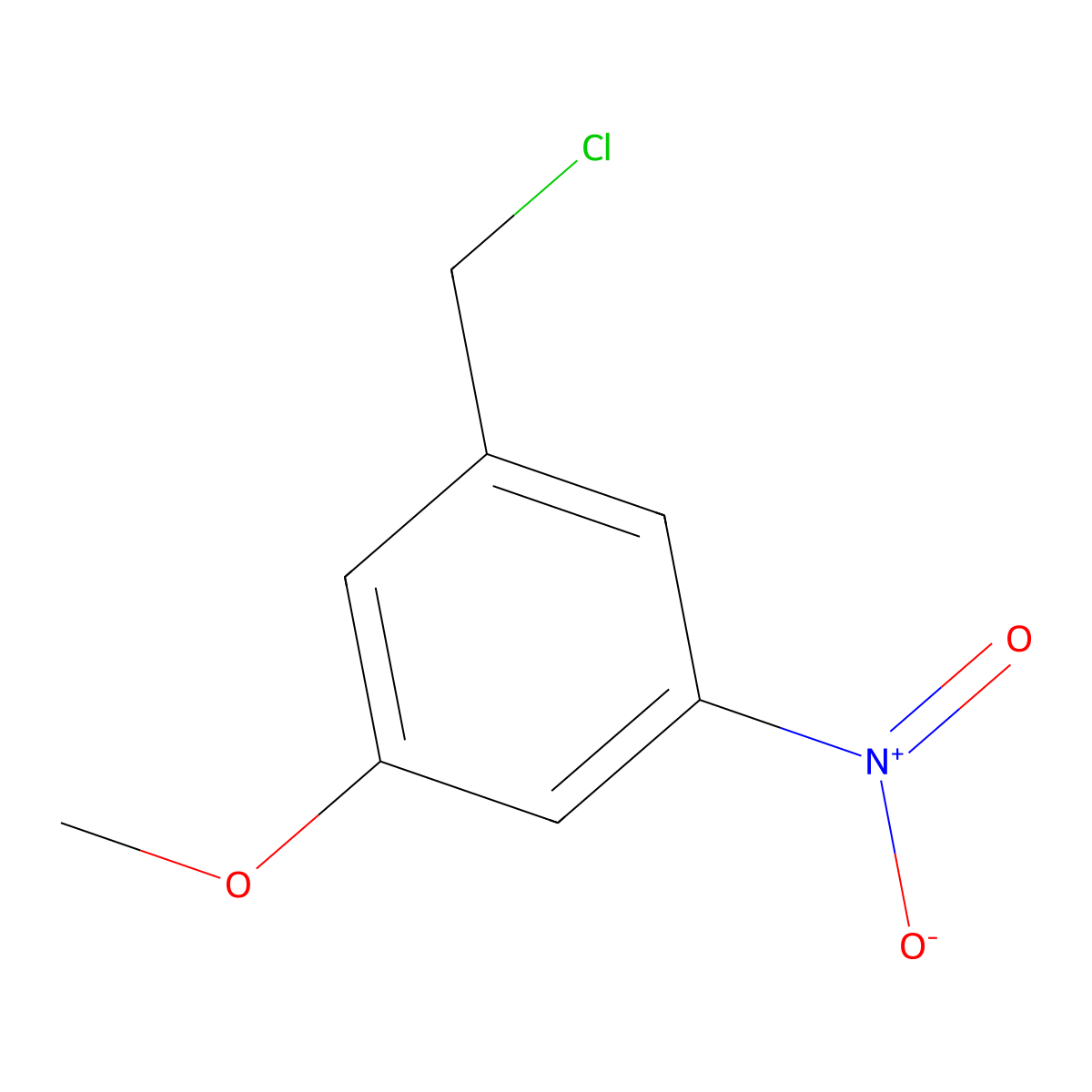 1-(Chloromethyl)-3-methoxy-5-nitrobenzene molecular structure, CAS 1261854-28-7