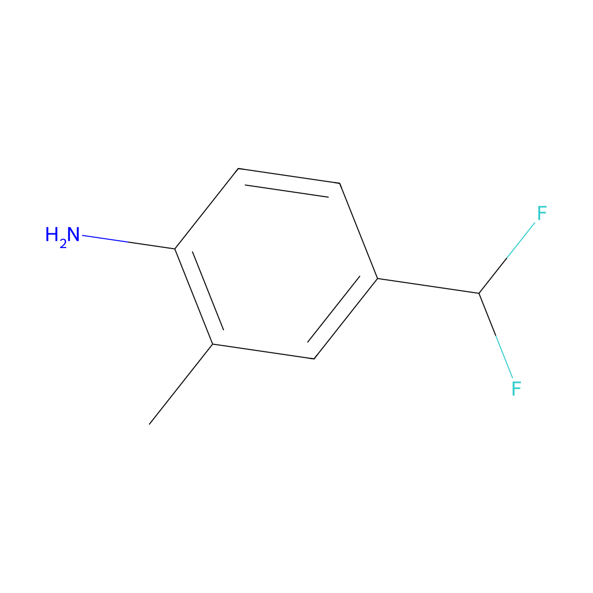 4-(Difluoromethyl)-2-methylaniline molecular structure, CAS 1261861-00-0