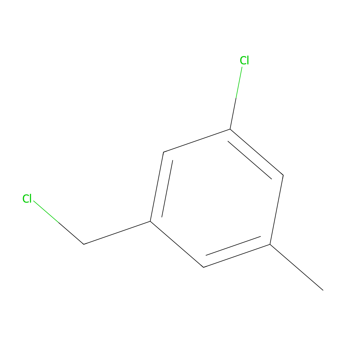 1-Chloro-3-(chloromethyl)-5-methylbenzene molecular structure, CAS 1261861-40-8