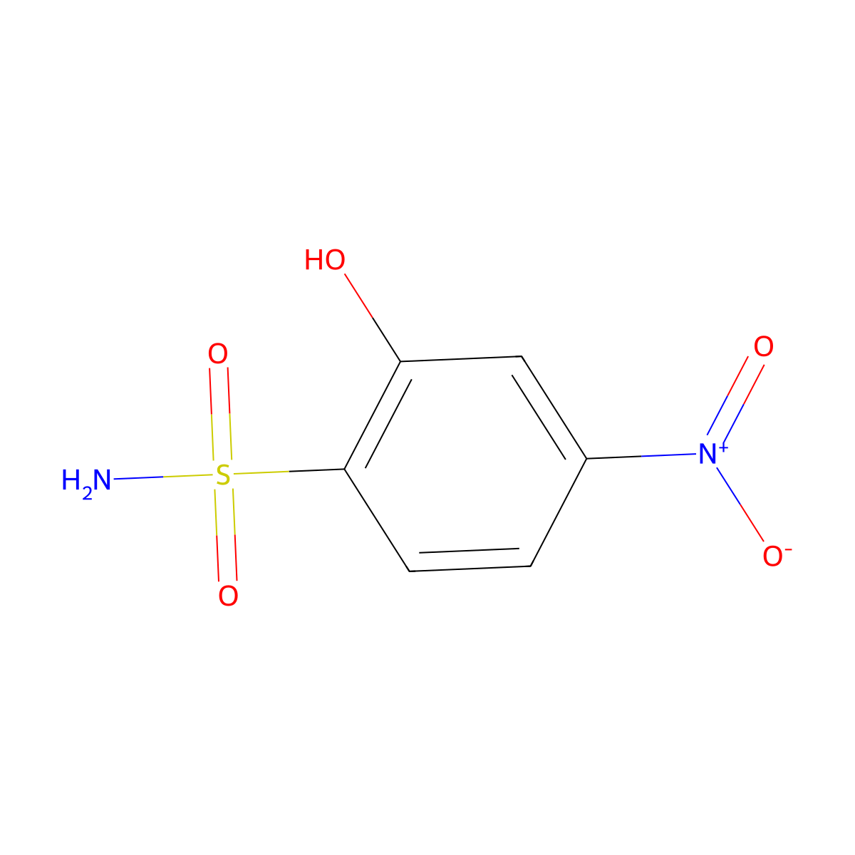 2-Hydroxy-4-nitrobenzene-1-sulfonamide molecular structure, CAS 1261863-13-1